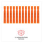 A Picture of product UNV-08863 Universal™ Desk Highlighters Fluorescent Orange Ink, Chisel Tip, Barrel, Dozen