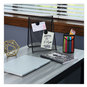 A Picture of product UNV-08864 Universal™ Desk Highlighters Fluorescent Blue Ink, Chisel Tip, Barrel, Dozen