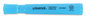 A Picture of product UNV-08864 Universal™ Desk Highlighters Fluorescent Blue Ink, Chisel Tip, Barrel, Dozen