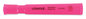 A Picture of product UNV-08865 Universal™ Desk Highlighters Fluorescent Pink Ink, Chisel Tip, Barrel, Dozen