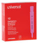 A Picture of product UNV-08865 Universal™ Desk Highlighters Fluorescent Pink Ink, Chisel Tip, Barrel, Dozen