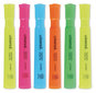 A Picture of product UNV-08867 Universal™ Desk Highlighters Assorted Ink Colors, Chisel Tip, Barrel Dozen