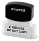 A Picture of product UNV-10024GN Universal® Recycled Pre-Inked Custom Stamp Micropore Preinked, 2 x 0.5