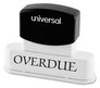A Picture of product UNV-10025GN Universal® Recycled Pre-Inked Custom Stamp Micropore Preinked, 2.63 x 0.5