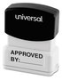 A Picture of product UNV-10026GN Universal® Recycled Pre-Inked Custom Stamp Micropore Preinked, 1.75 x 0.75