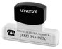 A Picture of product UNV-10028GN Universal® Recycled Pre-Inked Custom Stamp Micropore Preinked, 3.5 x 0.75