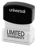 A Picture of product UNV-10029GN Universal® Recycled Pre-Inked Custom Stamp Micropore Preinked, 1.75 x 1