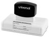 A Picture of product UNV-10035GN Universal® Recycled Pre-Inked Custom Stamp Micropore Preinked, 3.75 x 2.25