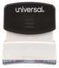 A Picture of product UNV-10043 Universal® Pre-Inked One-Color Stamp Message APPROVED, Blue