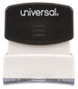 A Picture of product UNV-10044 Universal® Pre-Inked One-Color Stamp Message COMPLETED, Blue Ink