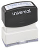 A Picture of product UNV-10044 Universal® Pre-Inked One-Color Stamp Message COMPLETED, Blue Ink