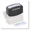 A Picture of product UNV-10044 Universal® Pre-Inked One-Color Stamp Message COMPLETED, Blue Ink