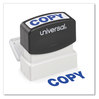 A Picture of product UNV-10047 Universal® Pre-Inked One-Color Stamp Message COPY, Blue