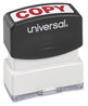 A Picture of product UNV-10048 Universal® Pre-Inked One-Color Stamp Message COPY, Red