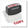 A Picture of product UNV-10048 Universal® Pre-Inked One-Color Stamp Message COPY, Red