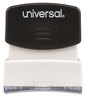 A Picture of product UNV-10052 Universal® Pre-Inked One-Color Stamp Message ENTERED, Blue