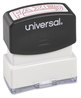 A Picture of product UNV-10054 Universal® Pre-Inked One-Color Stamp Message FAXED, Red