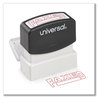 A Picture of product UNV-10054 Universal® Pre-Inked One-Color Stamp Message FAXED, Red