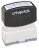 A Picture of product UNV-10058 Universal® Pre-Inked One-Color Stamp Message E-MAILED, Blue