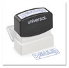 A Picture of product UNV-10058 Universal® Pre-Inked One-Color Stamp Message E-MAILED, Blue