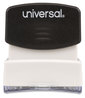 A Picture of product UNV-10060 Universal® Pre-Inked One-Color Stamp Message ORIGINAL, Blue