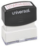 A Picture of product UNV-10062 Universal® Pre-Inked One-Color Stamp Message PAID, Red