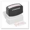 A Picture of product UNV-10062 Universal® Pre-Inked One-Color Stamp Message PAID, Red