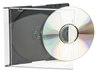 A Picture of product IVR-85800 Innovera® CD/DVD Slim Jewel Cases Clear/Black, 100/Pack
