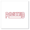 A Picture of product UNV-10065 Universal® Pre-Inked One-Color Stamp Message POSTED, Red