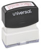 A Picture of product UNV-10065 Universal® Pre-Inked One-Color Stamp Message POSTED, Red