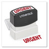 A Picture of product UNV-10070 Universal® Pre-Inked One-Color Stamp Message URGENT, Red