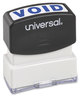 A Picture of product UNV-10071 Universal® Pre-Inked One-Color Stamp Message VOID, Blue