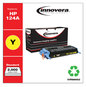 A Picture of product IVR-86002 Innovera® 86000, 86001, 86002, 86003 Laser Cartridge Remanufactured Yellow Toner, Replacement for 124A (Q6002A), 2,000 Page-Yield
