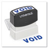 A Picture of product UNV-10071 Universal® Pre-Inked One-Color Stamp Message VOID, Blue