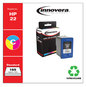 A Picture of product IVR-9352AN Innovera® 9351AN, 9352AN Inkjet Cartridge Remanufactured Tri-Color Ink, Replacement for 22 (C9352AN), 165 Page-Yield