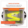 A Picture of product EGO-12301 ergodyne® Chill-Its 6700 Cooling Polymer Headband with Tie. One Size Fits Most. 36.5 X 2 in. Lime. Ships in 1-3 Business Days.