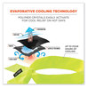 A Picture of product EGO-12301 ergodyne® Chill-Its 6700 Cooling Polymer Headband with Tie. One Size Fits Most. 36.5 X 2 in. Lime. Ships in 1-3 Business Days.