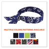 A Picture of product EGO-12306 ergodyne® Chill-Its 6700 Cooling Polymer Headband with Tie. One Size Fits Most. 36.5 X 2 in. Navy Western Design. Ships in 1-3 Business Days.