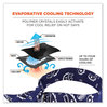 A Picture of product EGO-12306 ergodyne® Chill-Its 6700 Cooling Polymer Headband with Tie. One Size Fits Most. 36.5 X 2 in. Navy Western Design. Ships in 1-3 Business Days.