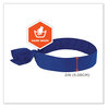 A Picture of product EGO-12307 ergodyne® Chill-Its 6700 Cooling Polymer Headband with Tie. One Size Fits Most. 36.5 X 2 in. Solid Blue. Ships in 1-3 Business Days.