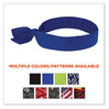 A Picture of product EGO-12307 ergodyne® Chill-Its 6700 Cooling Polymer Headband with Tie. One Size Fits Most. 36.5 X 2 in. Solid Blue. Ships in 1-3 Business Days.
