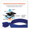 A Picture of product EGO-12307 ergodyne® Chill-Its 6700 Cooling Polymer Headband with Tie. One Size Fits Most. 36.5 X 2 in. Solid Blue. Ships in 1-3 Business Days.