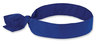 A Picture of product EGO-12307 ergodyne® Chill-Its 6700 Cooling Polymer Headband with Tie. One Size Fits Most. 36.5 X 2 in. Solid Blue. Ships in 1-3 Business Days.