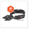 A Picture of product EGO-12329 ergodyne® Chill-Its 6700 Cooling Polymer Headband with Tie. One Size Fits Most. 36.5 X 2 in. Skulls Design. Ships in 1-3 Business Days.