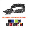 A Picture of product EGO-12329 ergodyne® Chill-Its 6700 Cooling Polymer Headband with Tie. One Size Fits Most. 36.5 X 2 in. Skulls Design. Ships in 1-3 Business Days.