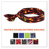A Picture of product EGO-12341 ergodyne® Chill-Its 6700 Cooling Polymer Headband with Tie. One Size Fits Most. 36.5 X 2 in. Flames Design. Ships in 1-3 Business Days.
