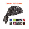 A Picture of product EGO-12519 ergodyne® Chill-Its 6615 High-Performance Bandana Doo Rag with Terry Cloth Sweatband One Size, Skulls, Ships in 1-3 Business Days