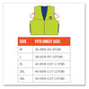 A Picture of product EGO-12534 ergodyne® Chill-Its 6665 Embedded Polymer Cooling Vest with Zipper Nylon/Polymer, Large, Lime, Ships in 1-3 Business Days