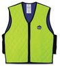 A Picture of product EGO-12534 ergodyne® Chill-Its 6665 Embedded Polymer Cooling Vest with Zipper Nylon/Polymer, Large, Lime, Ships in 1-3 Business Days