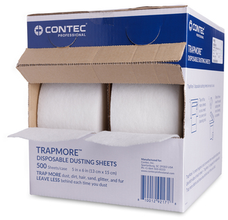 TrapMore™ Disposable Dusting Sheets. 5 X 6 in. 250 sheets/roll, 2 rolls/box.